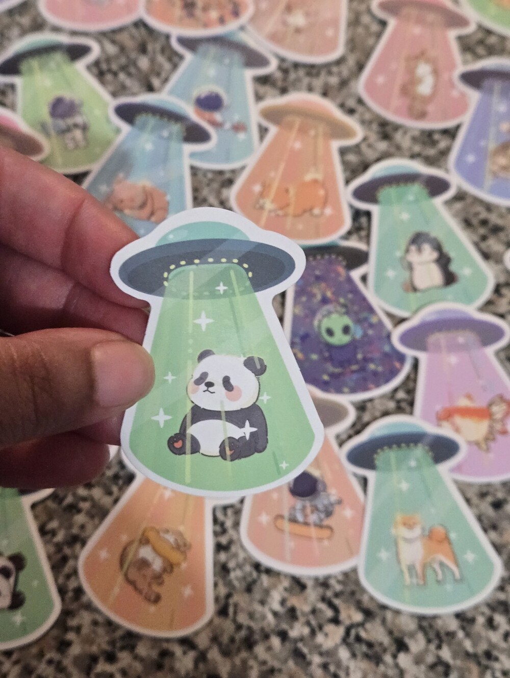 UFO Animal Sticker Set - Picture 7 of 7